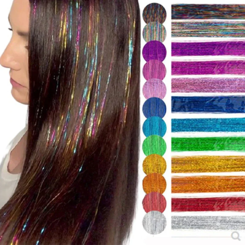 Tinsel Garland Decoration - 93 см блестящая мишура для волос,