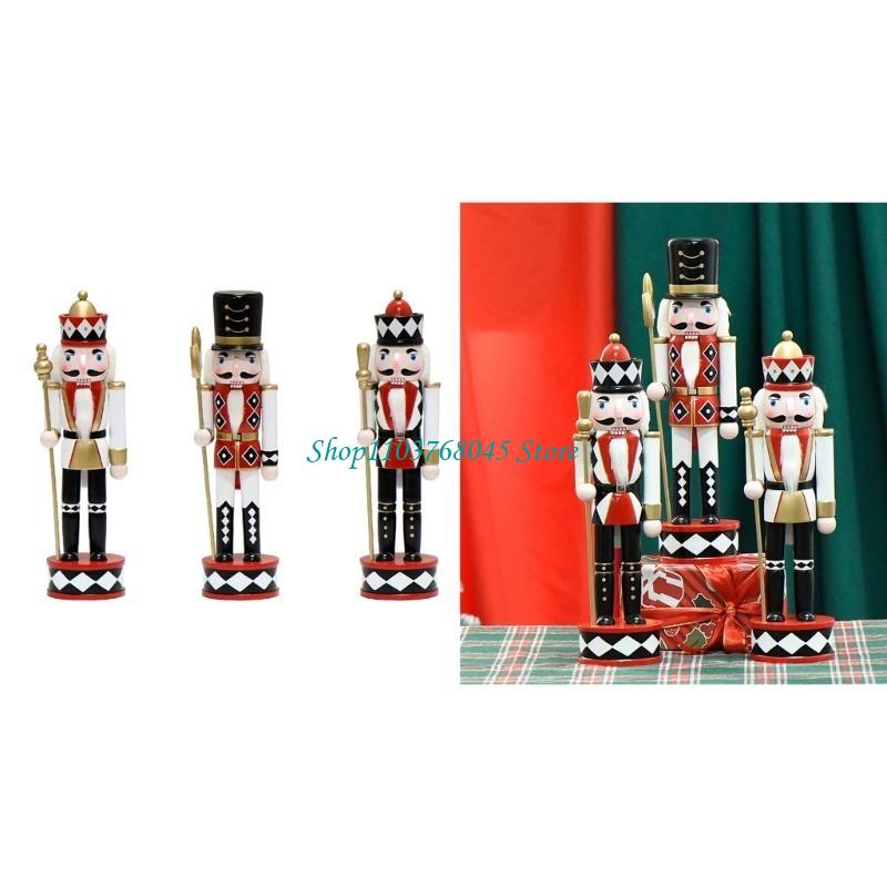 Nutcracker Figurine - R53F Деревянные Рождественские Щелкунчики Фигурка Короля