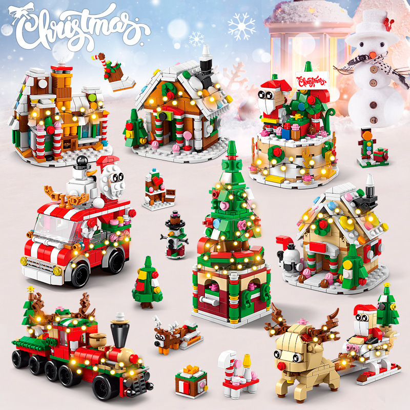 Lego Set Creator - Креативный город, зимняя деревня, Санта-Клаус, пряничный