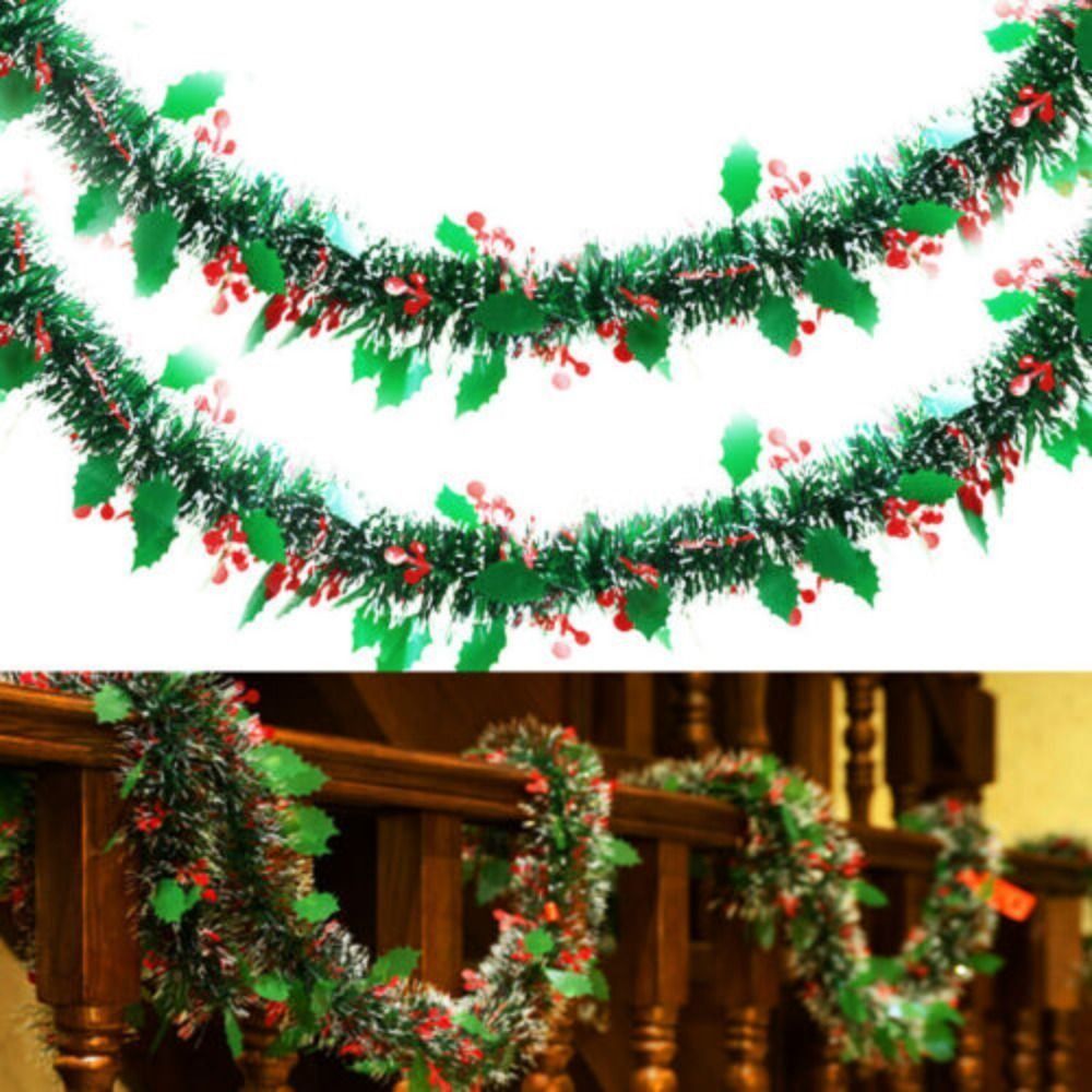 2 шт. многоразовые 2 м рождест – обзор и цена Tinsel Garland Decoration