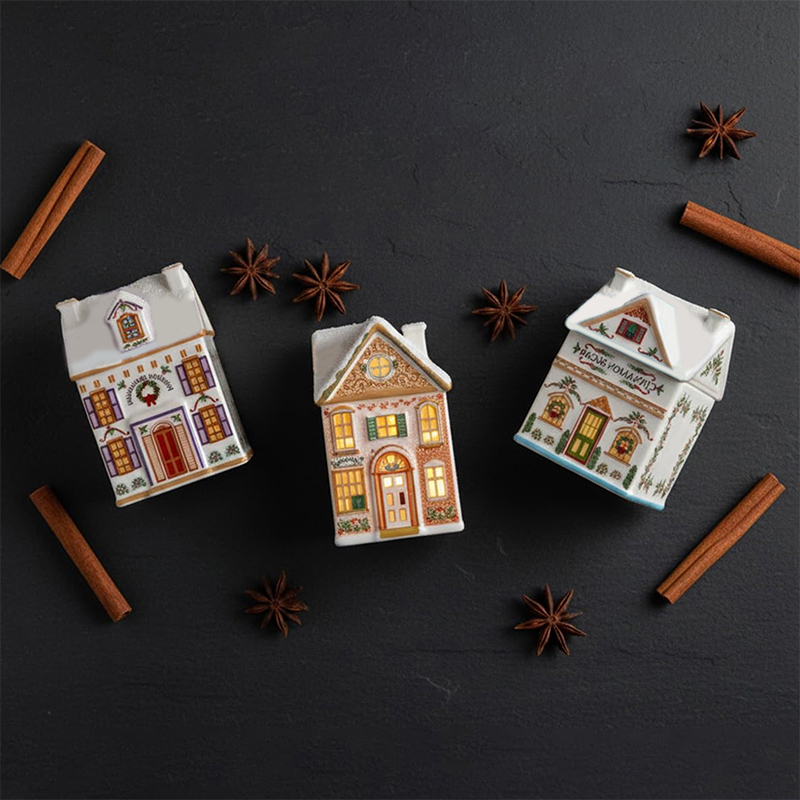 Набор праздничных деревенских  – обзор и цена Holiday Candle Set
