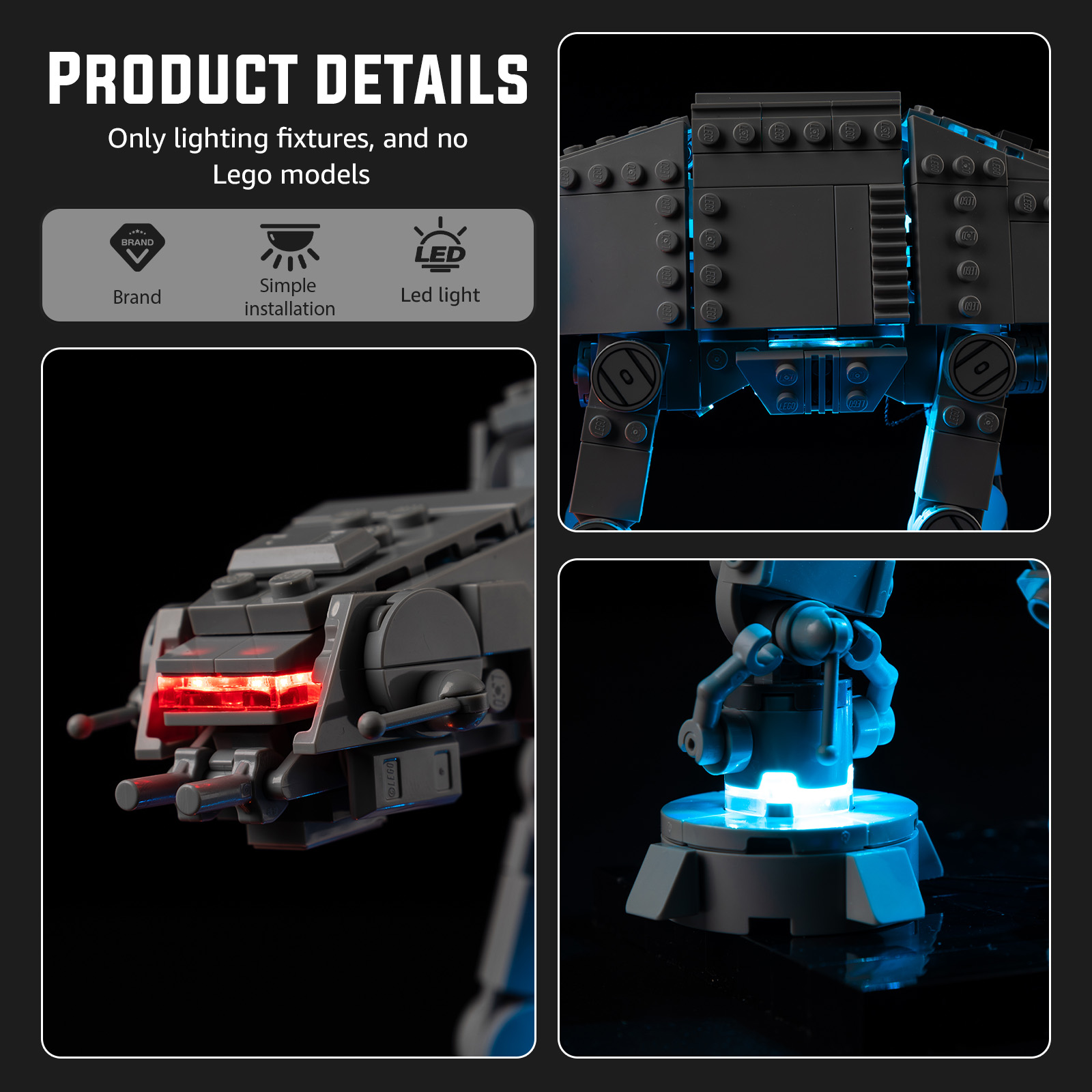 Набор светодиодных фонарей, по – обзор и цена Lego Set Technic