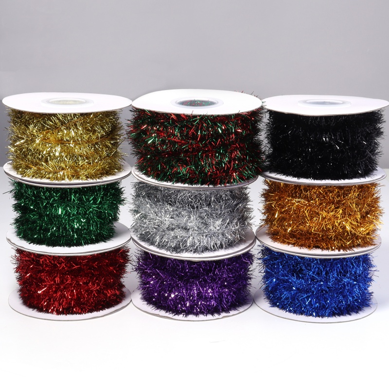 10 ярдов рождественская лента  – обзор и цена Tinsel Garland Decoration