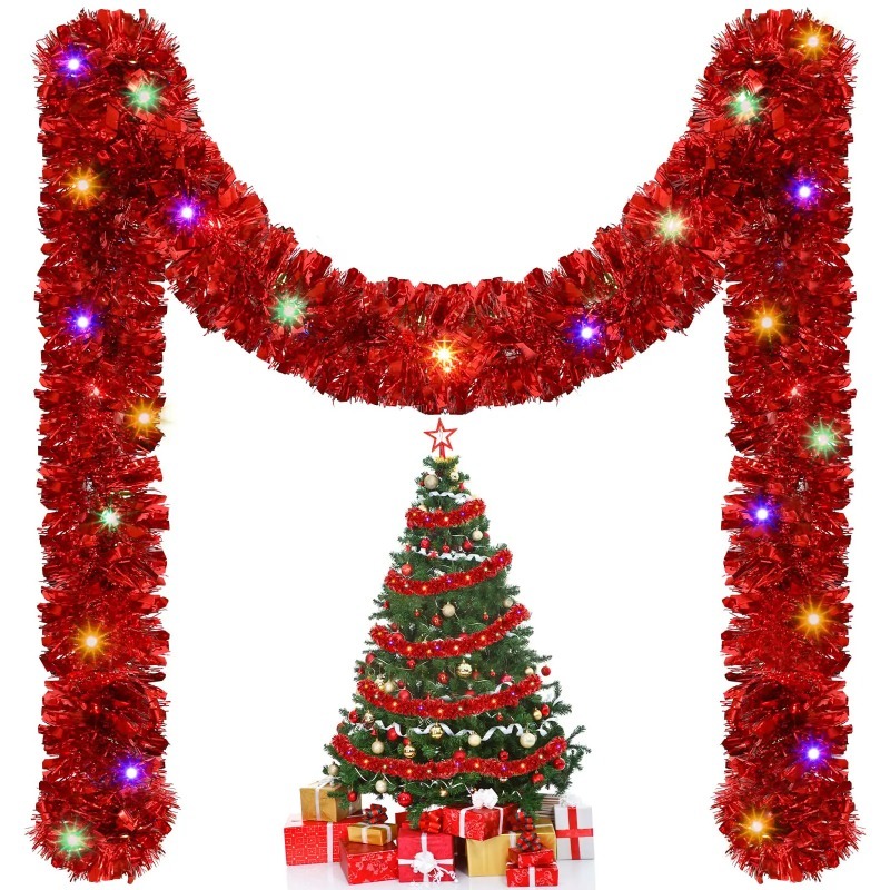 Гирлянда на батарейках для Рож – обзор и цена Tinsel Garland Decoration