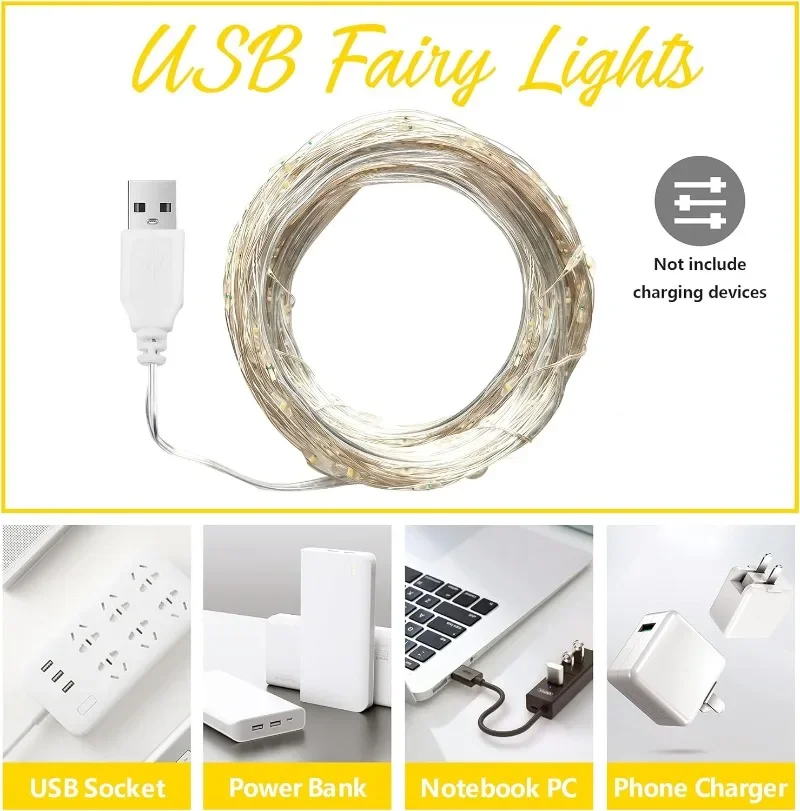 Медный провод USB светодиодные – обзор и цена Led Fairy String Lights