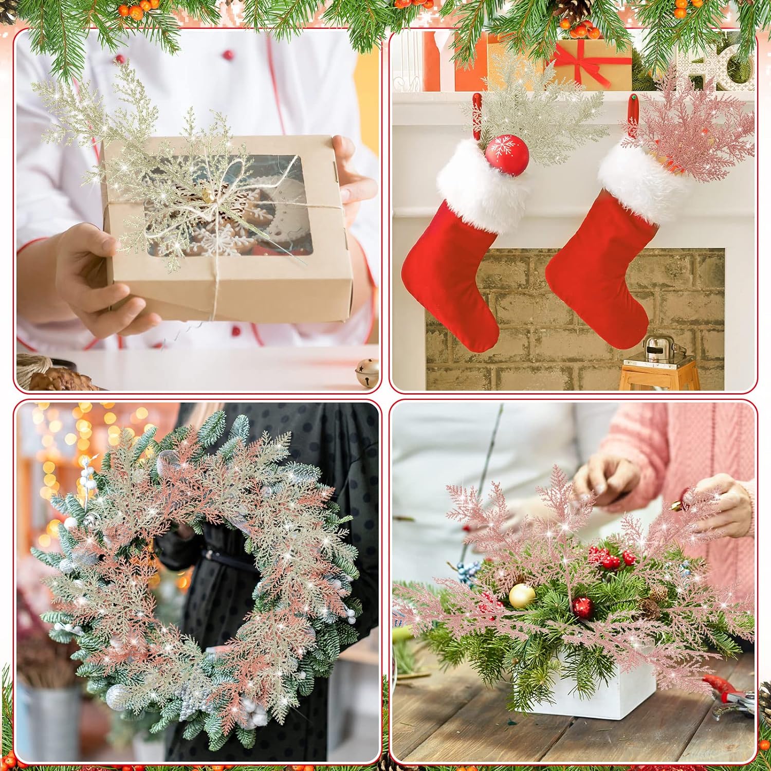 Yannew 10 шт. блестящие искусс – обзор и цена Christmas Tree Artificial