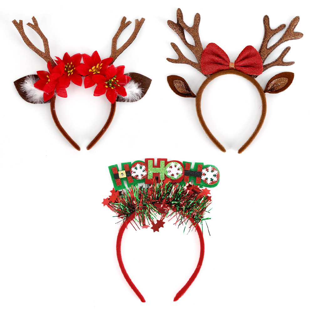 С Рождеством повязка на голову – обзор и цена Reindeer Antlers Headband